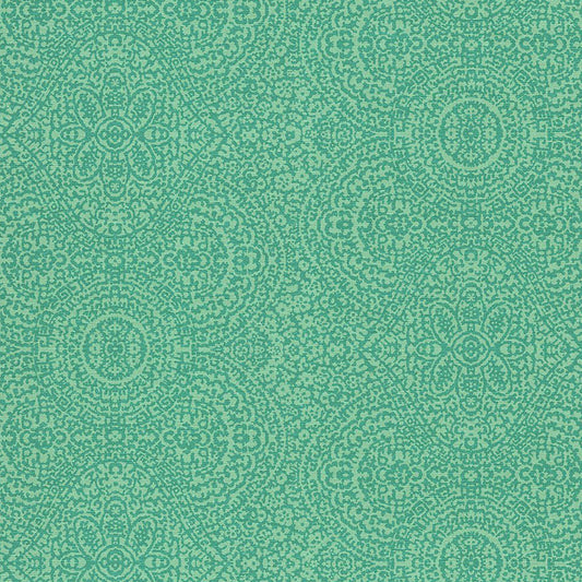 JF Fabrics -Wallpaper 5303 75 Wallpaper Green  Vinyl - 7574775 W8251