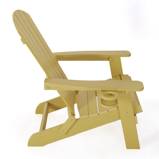 35" Charcoal Heavy Duty Plastic Adirondack Chair