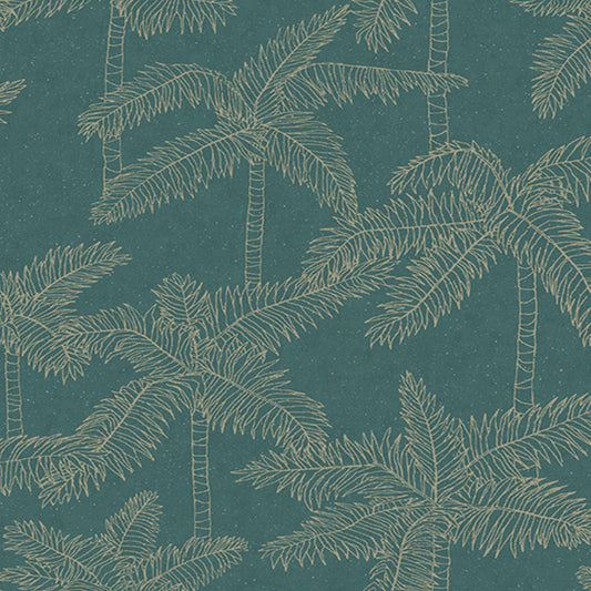 JF Fabrics -Wallpaper 5356 77 Wallpaper Green  Non-Woven - 7835777 W8411
