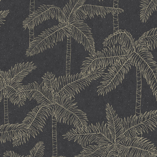 JF Fabrics -Wallpaper 5356 98 Wallpaper Black  Non-Woven - 7835798 W8411