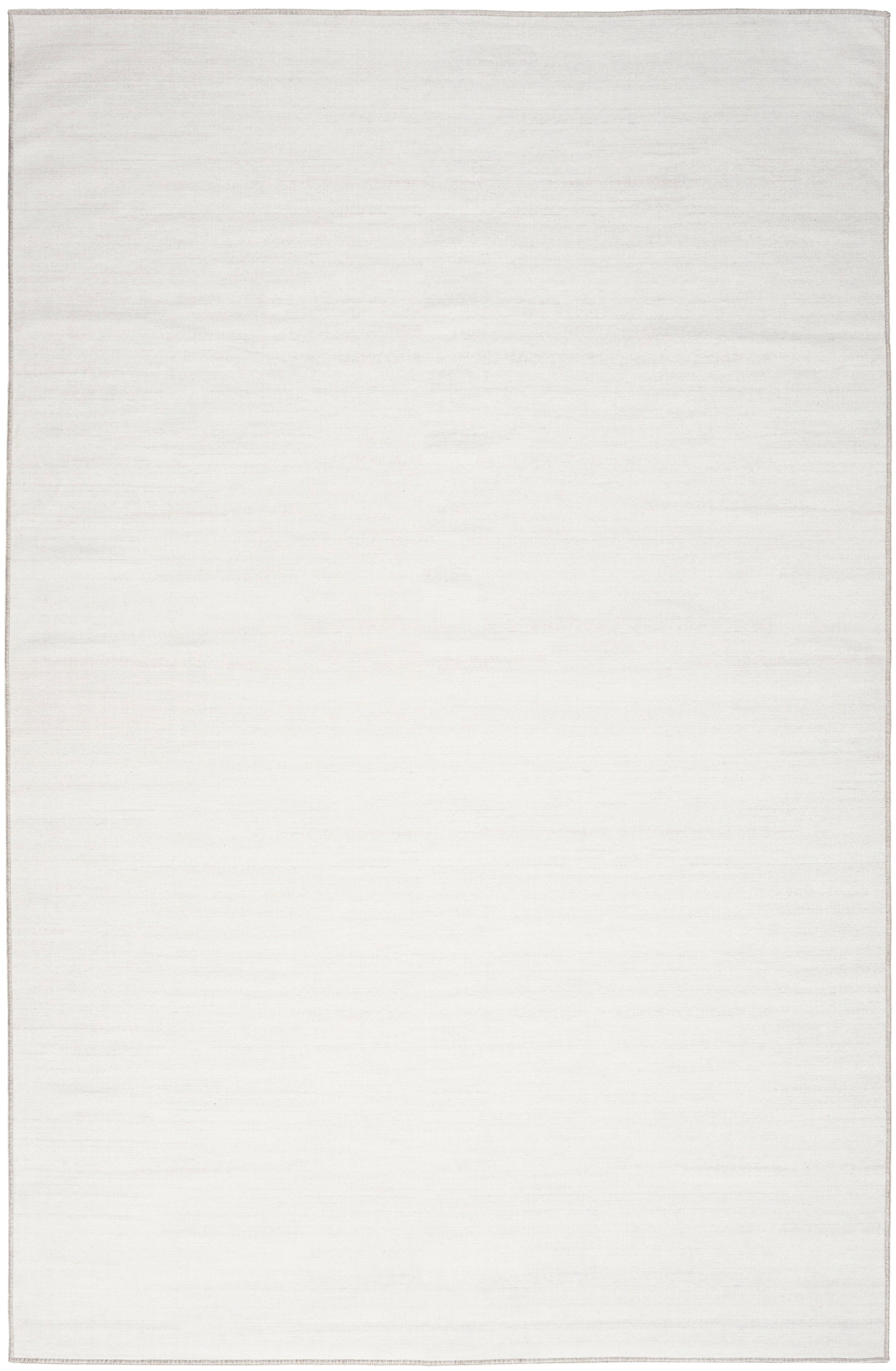 Rectangular light cream woven fabric swatch with subtle horizontal texture.