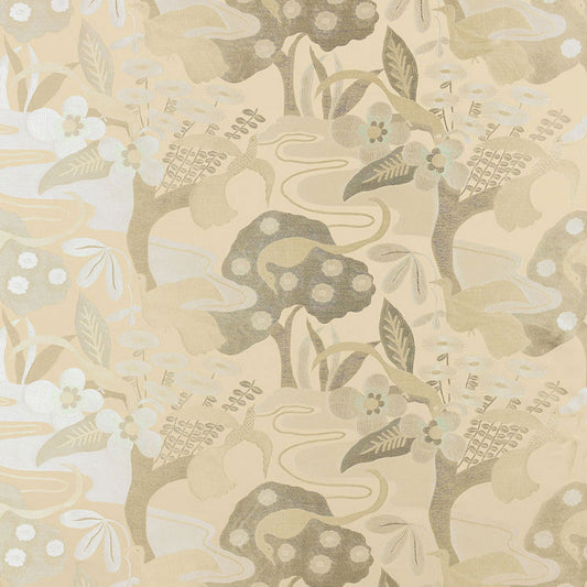 SCHUMACHER  JAPONISME KATSURA LAMPAS PATTERN WOVENS PATTERN WOVENS PLATINUM   - 54072