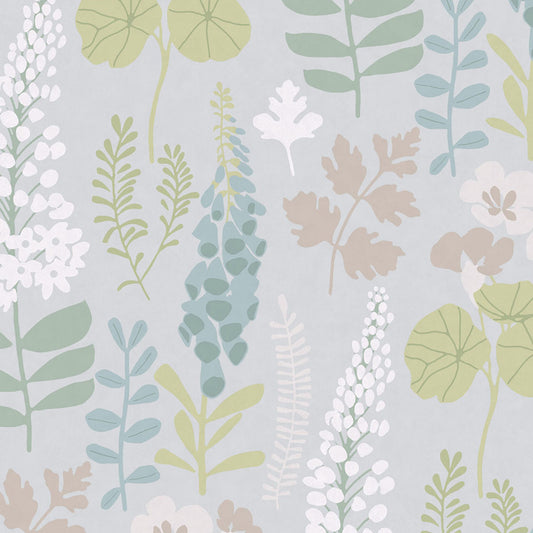 JF Fabrics -Wallpaper 5408 62 Wallpaper Blue,Multi  Non-Woven - 7835962 W8411