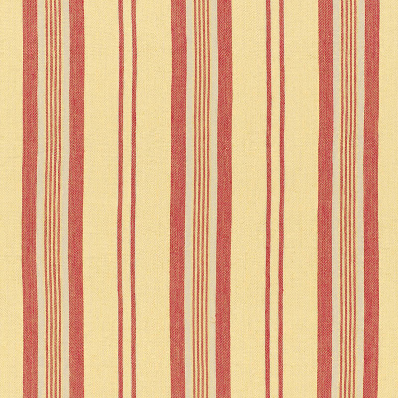 SCHUMACHER  CHROMA SAGAPONIC LINEN STRIPE PATTERN WOVENS PATTERN WOVENS BERRY   - 54153