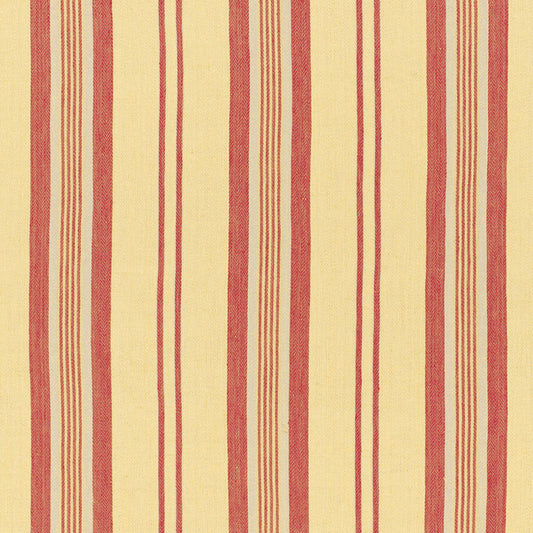 SCHUMACHER  CHROMA SAGAPONIC LINEN STRIPE PATTERN WOVENS PATTERN WOVENS BERRY   - 54153