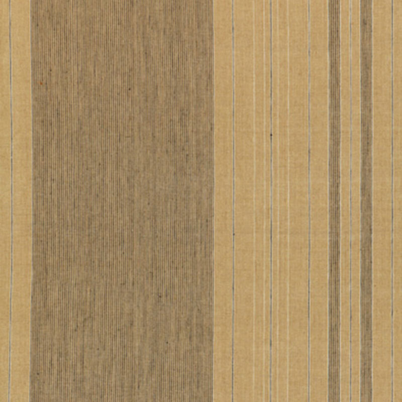 Cardboard texture wallpaper with vertical tan & brown stripes, kraft-look pattern.
