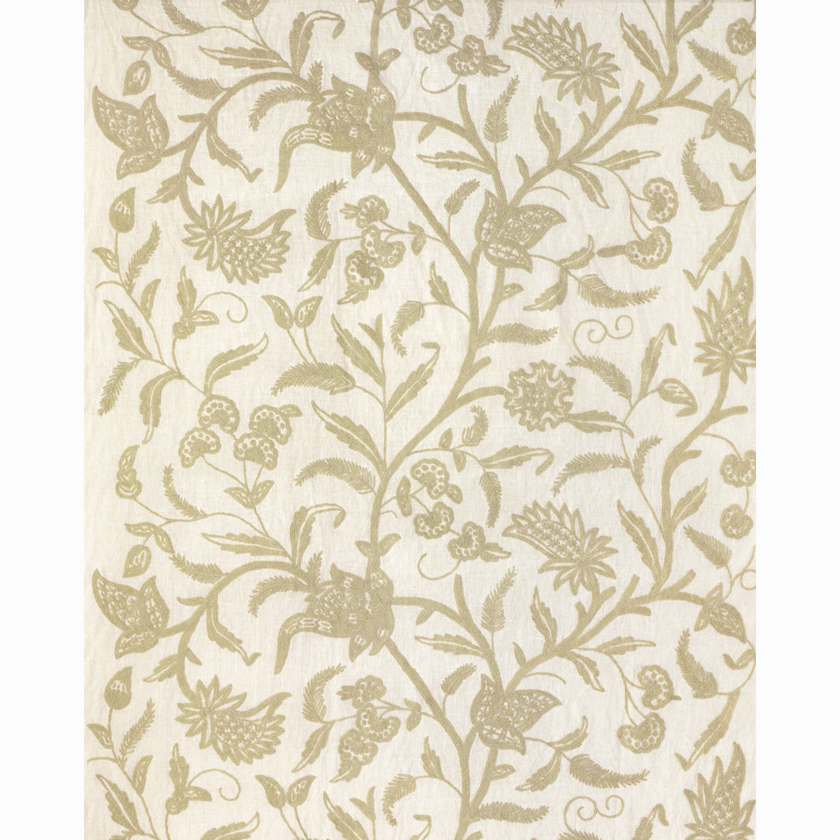 SCHUMACHER  PERENNIAL FAVORITES Amagansett Linen Crewel CREWEL CREWEL ECRU   - 54191