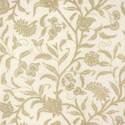 SCHUMACHER  PERENNIAL FAVORITES Amagansett Linen Crewel CREWEL CREWEL ECRU   - 54191