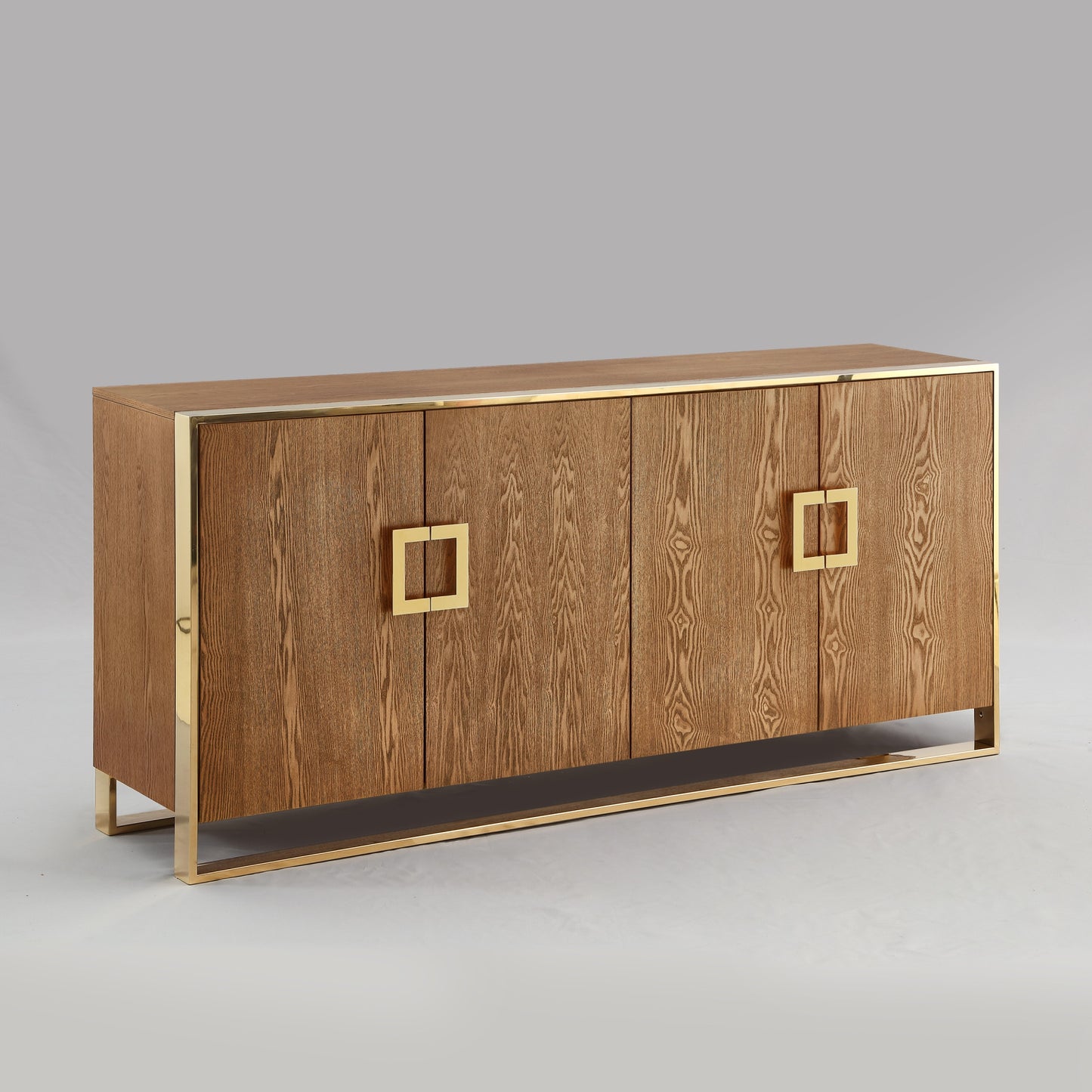 71" Brown Sideboard with Four Doors