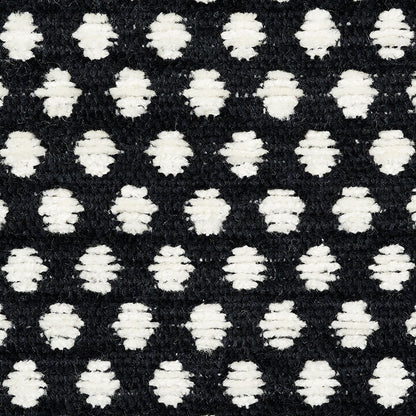 SCHUMACHER  LUXURY CHENILLE SABINA CHENILLE,HIGH PERFORMANCE CHENILLE,HIGH PERFORMANCE IVORY , BLACK   - 54601