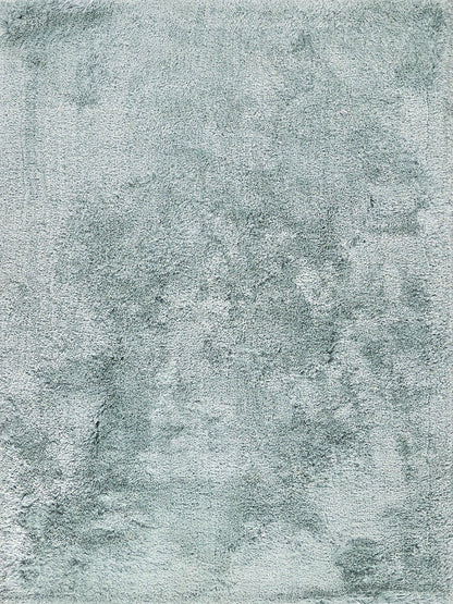 Exquisite Rugs Sumo Shag light blue 5x8 hand-loomed indoor area rug sold by Primoends, plush shag rug for cozy living room or bedroom decor