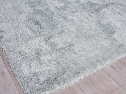 Exquisite Rugs Sumo Shag light blue 5x8 hand-loomed indoor area rug sold by Primoends, plush shag rug for cozy living room or bedroom decor