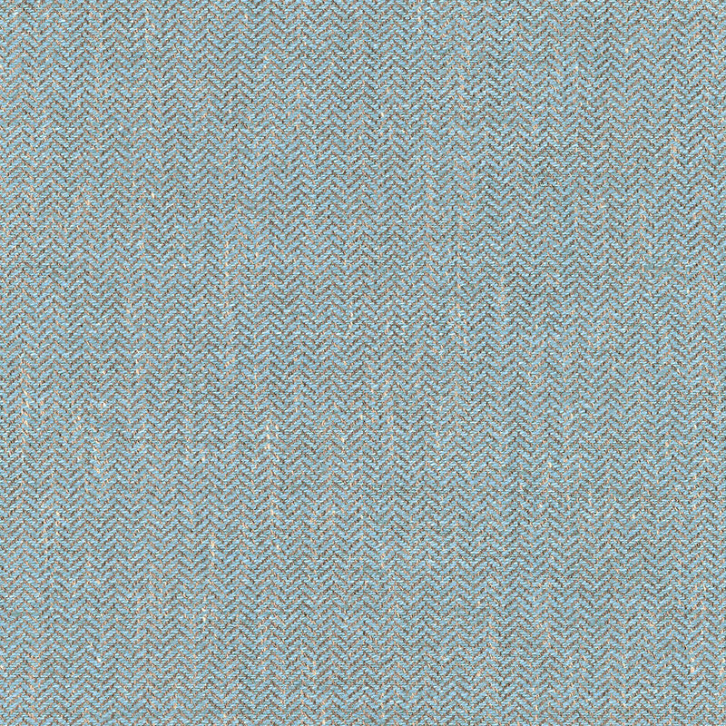 SCHUMACHER  CHROMA BRYTON LINEN HERRINGBONE TEXTURES TEXTURES BLUESTONE   - 54921