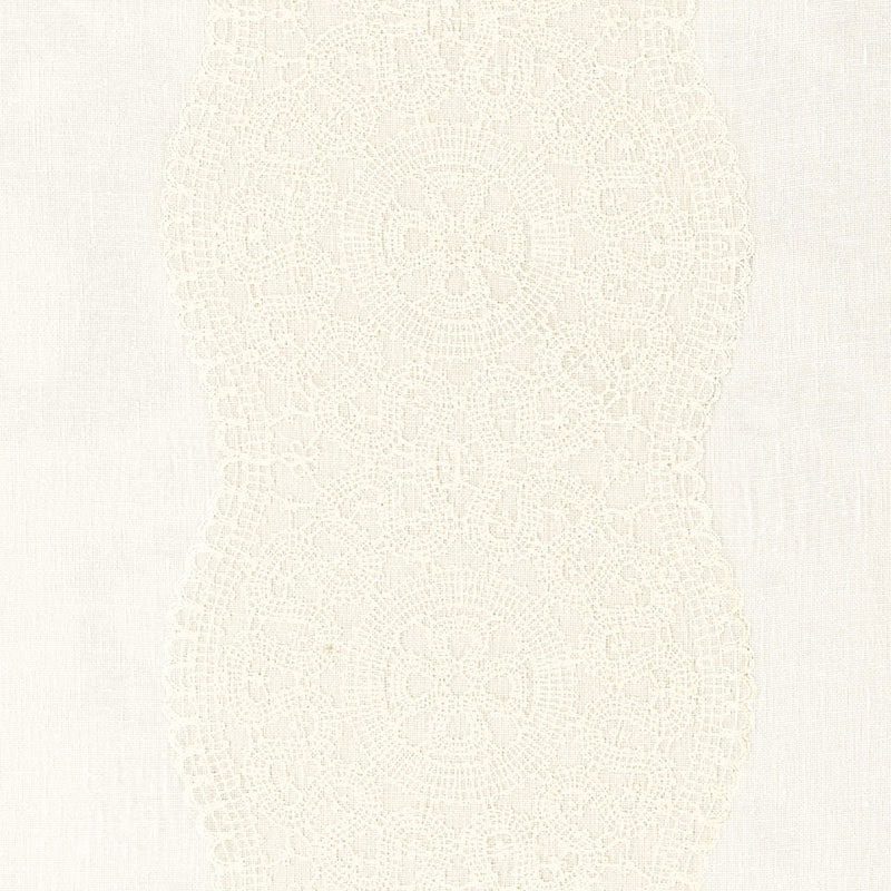 SCHUMACHER  ESSENTIALS: SHEERS & CASEMENTS ALECON EMBROIDERED SHEER   Ivory   - 55420