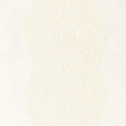 SCHUMACHER  ESSENTIALS: SHEERS & CASEMENTS ALECON EMBROIDERED SHEER   Ivory   - 55420