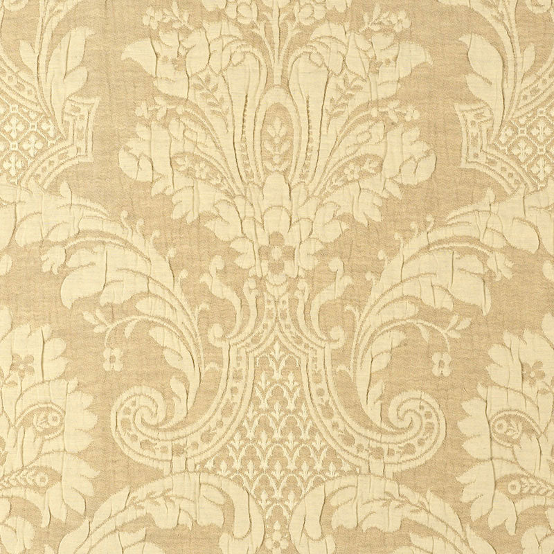 SCHUMACHER  PALAZZO GENOA DAMASK PATTERN WOVENS PATTERN WOVENS ANTELOPE   - 55613