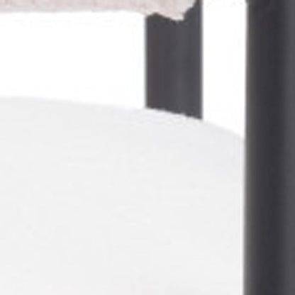 26" Ivory And Black Faux Shearling And Upholstered Arm Chair