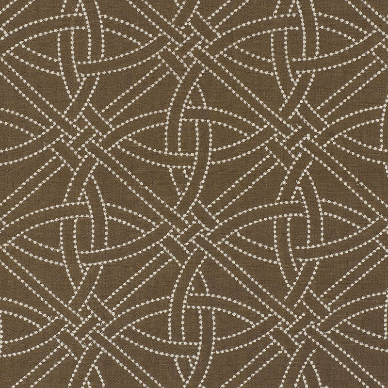 SCHUMACHER  CHROMA Durance Embroidery WOVEN WOVEN TRUFFLE   - 55691