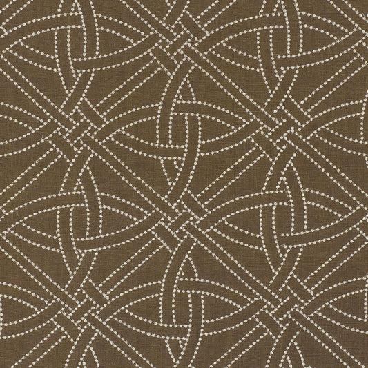 SCHUMACHER  CHROMA Durance Embroidery WOVEN WOVEN TRUFFLE   - 55691