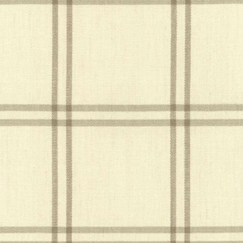 SCHUMACHER  MATTHEW PATRICK SMYTH LUBERON PLAID PATTERN WOVENS,HIGH PERFORMANCE PATTERN WOVENS,HIGH PERFORMANCE GREIGE   - 55711