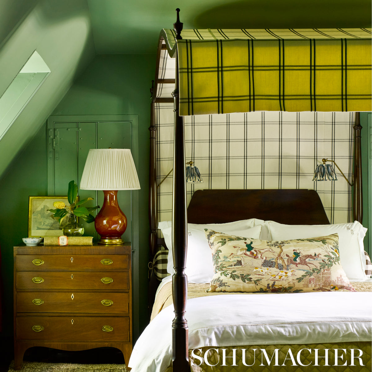 SCHUMACHER  CHROMA LUBERON PLAID PATTERN WOVENS,HIGH PERFORMANCE PATTERN WOVENS,HIGH PERFORMANCE RAVEN   - 55714