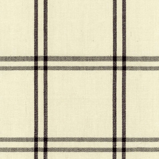 SCHUMACHER  CHROMA LUBERON PLAID PATTERN WOVENS,HIGH PERFORMANCE PATTERN WOVENS,HIGH PERFORMANCE RAVEN   - 55714