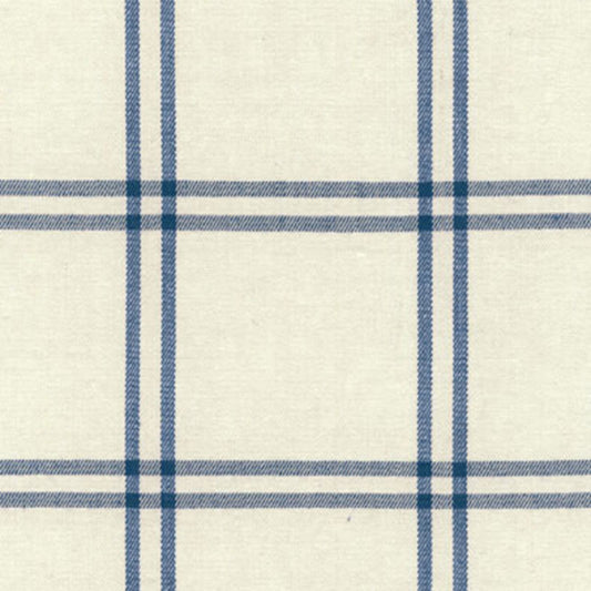 SCHUMACHER FABRIC  CHROMA LUBERON PLAID   INDIGO   - 55715