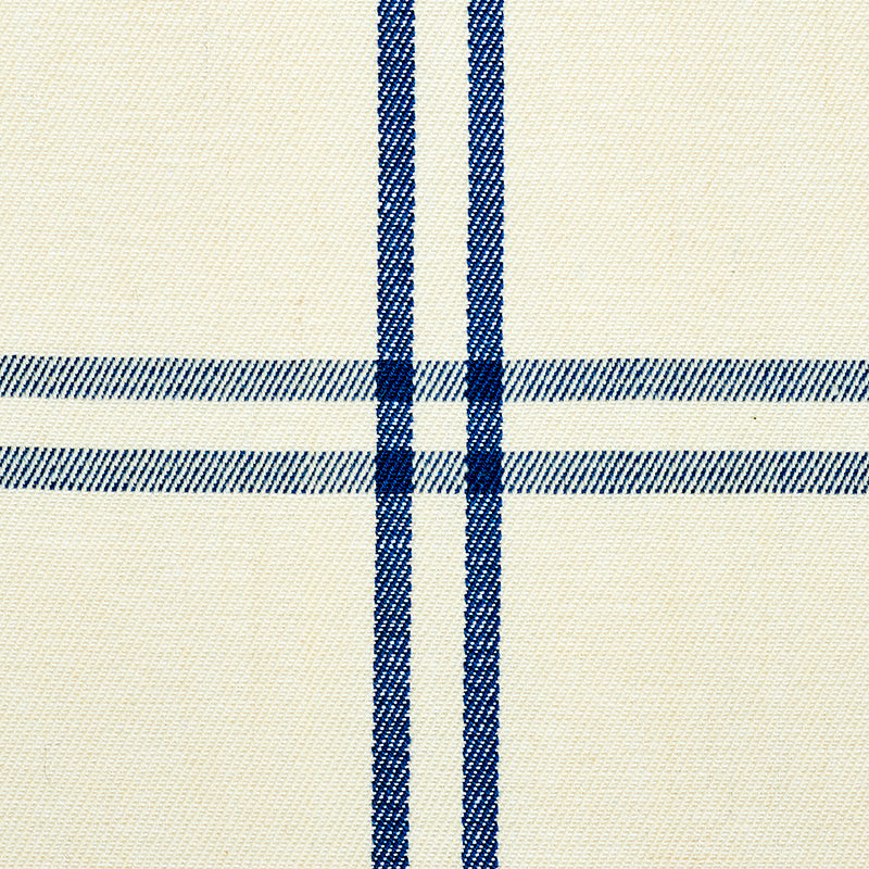 SCHUMACHER FABRIC  NEW TRADITIONAL LUBERON PLAID   BLUE   - 55716