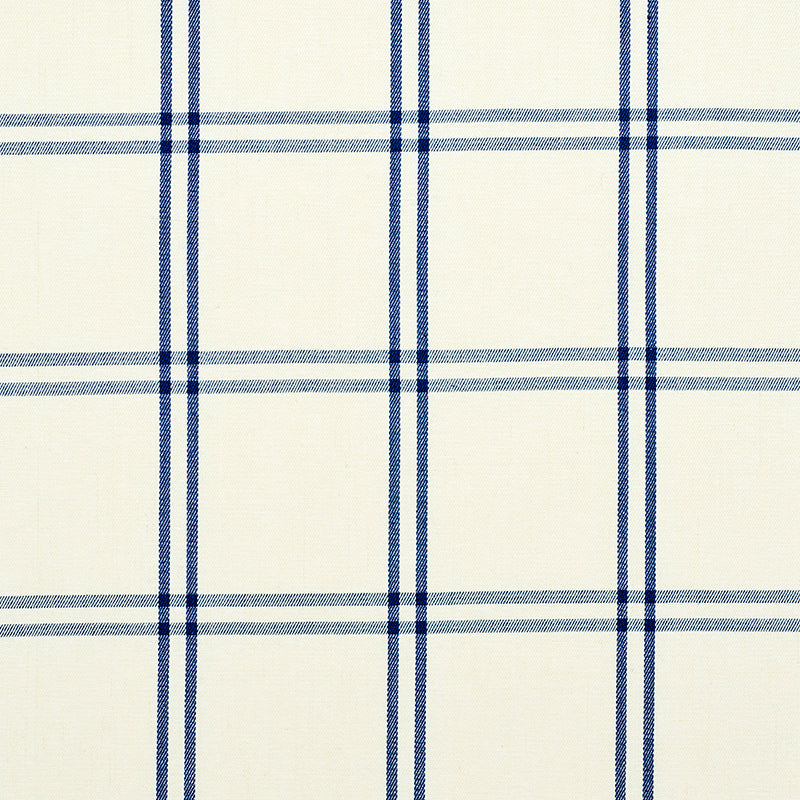 SCHUMACHER FABRIC  NEW TRADITIONAL LUBERON PLAID   BLUE   - 55716