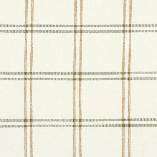 SCHUMACHER  NEW TRADITIONAL LUBERON PLAID PATTERN WOVENS,HIGH PERFORMANCE PATTERN WOVENS,HIGH PERFORMANCE NATURAL   - 55717