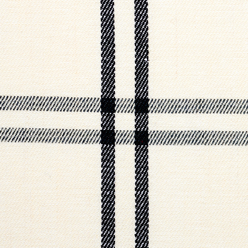 SCHUMACHER  NEW TRADITIONAL LUBERON PLAID PATTERN WOVENS,HIGH PERFORMANCE PATTERN WOVENS,HIGH PERFORMANCE BLACK   - 55718