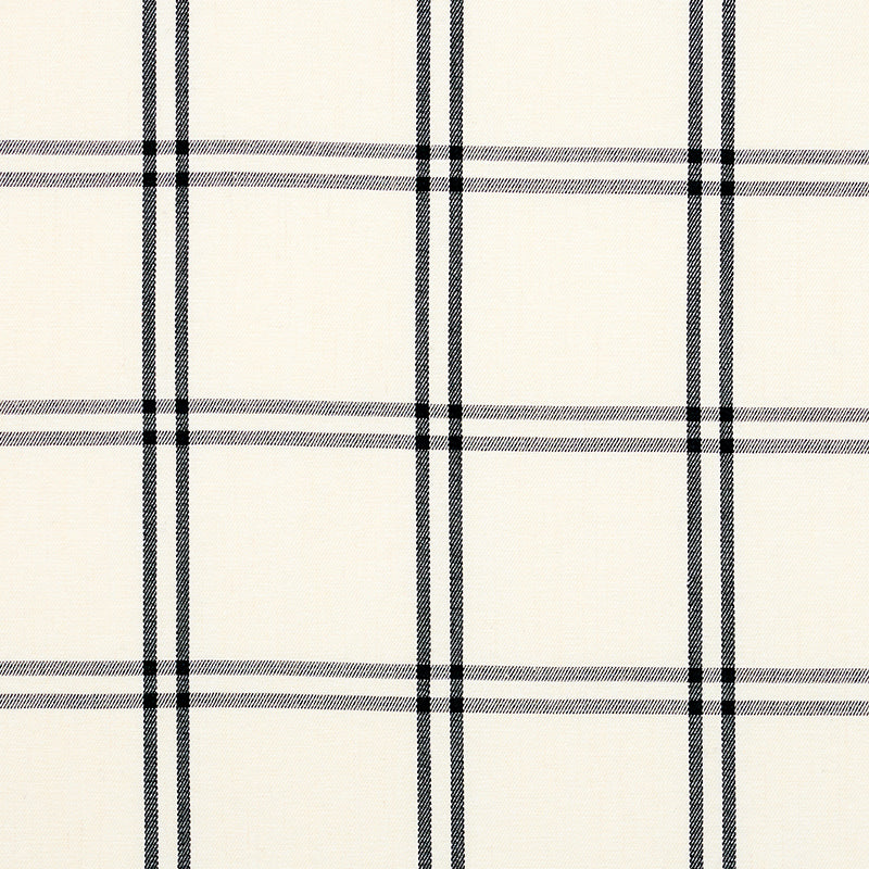 SCHUMACHER  NEW TRADITIONAL LUBERON PLAID PATTERN WOVENS,HIGH PERFORMANCE PATTERN WOVENS,HIGH PERFORMANCE BLACK   - 55718