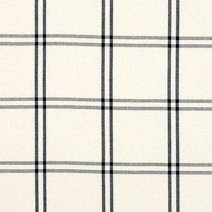 SCHUMACHER  NEW TRADITIONAL LUBERON PLAID PATTERN WOVENS,HIGH PERFORMANCE PATTERN WOVENS,HIGH PERFORMANCE BLACK   - 55718