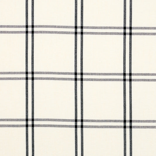 SCHUMACHER  NEW TRADITIONAL LUBERON PLAID PATTERN WOVENS,HIGH PERFORMANCE PATTERN WOVENS,HIGH PERFORMANCE BLACK   - 55718