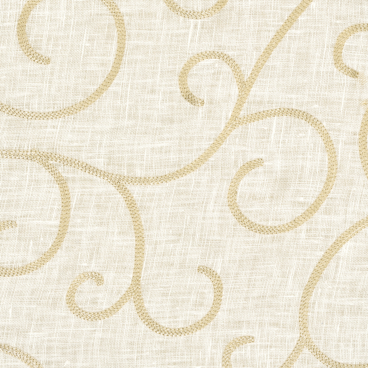 SCHUMACHER  RADIANCE SHEERS ADIA SHEER EMBROIDERY WOVEN WOVEN PARCHMENT   - 55980