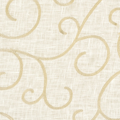 SCHUMACHER  RADIANCE SHEERS ADIA SHEER EMBROIDERY WOVEN WOVEN PARCHMENT   - 55980