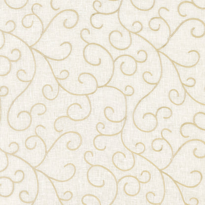 SCHUMACHER  RADIANCE SHEERS ADIA SHEER EMBROIDERY WOVEN WOVEN PARCHMENT   - 55980