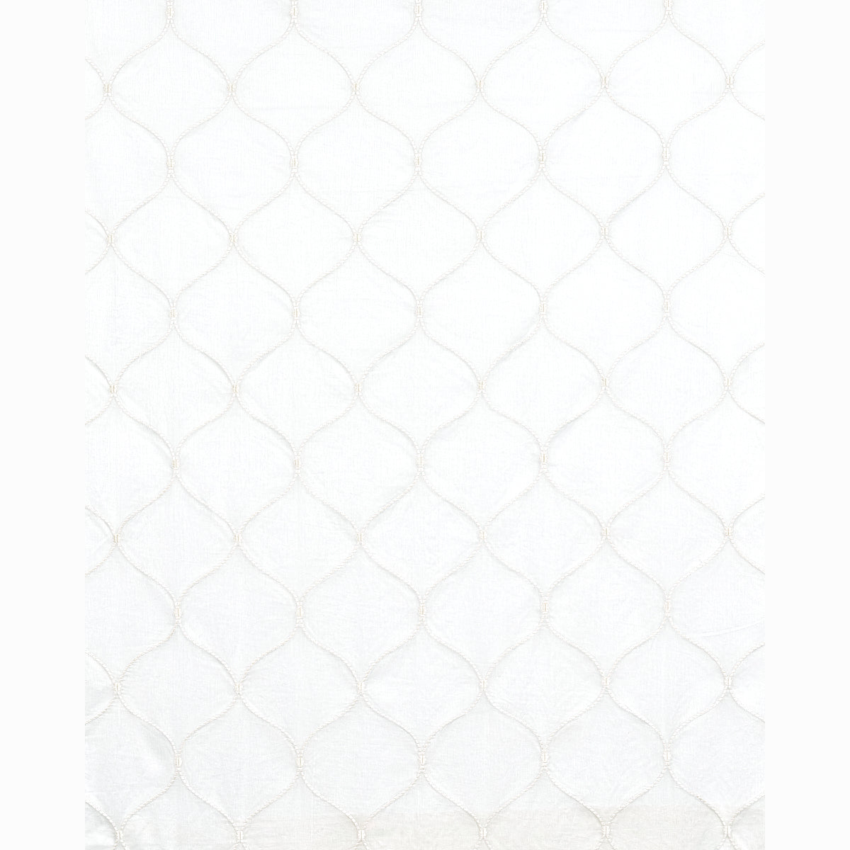 SCHUMACHER  RADIANCE SHEERS CELENA SHEER EMBROIDERY EMBROIDERIES,SHEERS & CASEMENTS EMBROIDERIES,SHEERS & CASEMENTS PEARL   - 56001