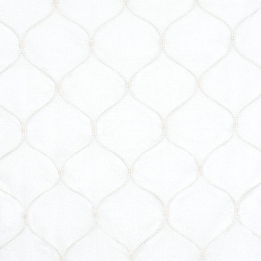 SCHUMACHER  RADIANCE SHEERS CELENA SHEER EMBROIDERY EMBROIDERIES,SHEERS & CASEMENTS EMBROIDERIES,SHEERS & CASEMENTS PEARL   - 56001