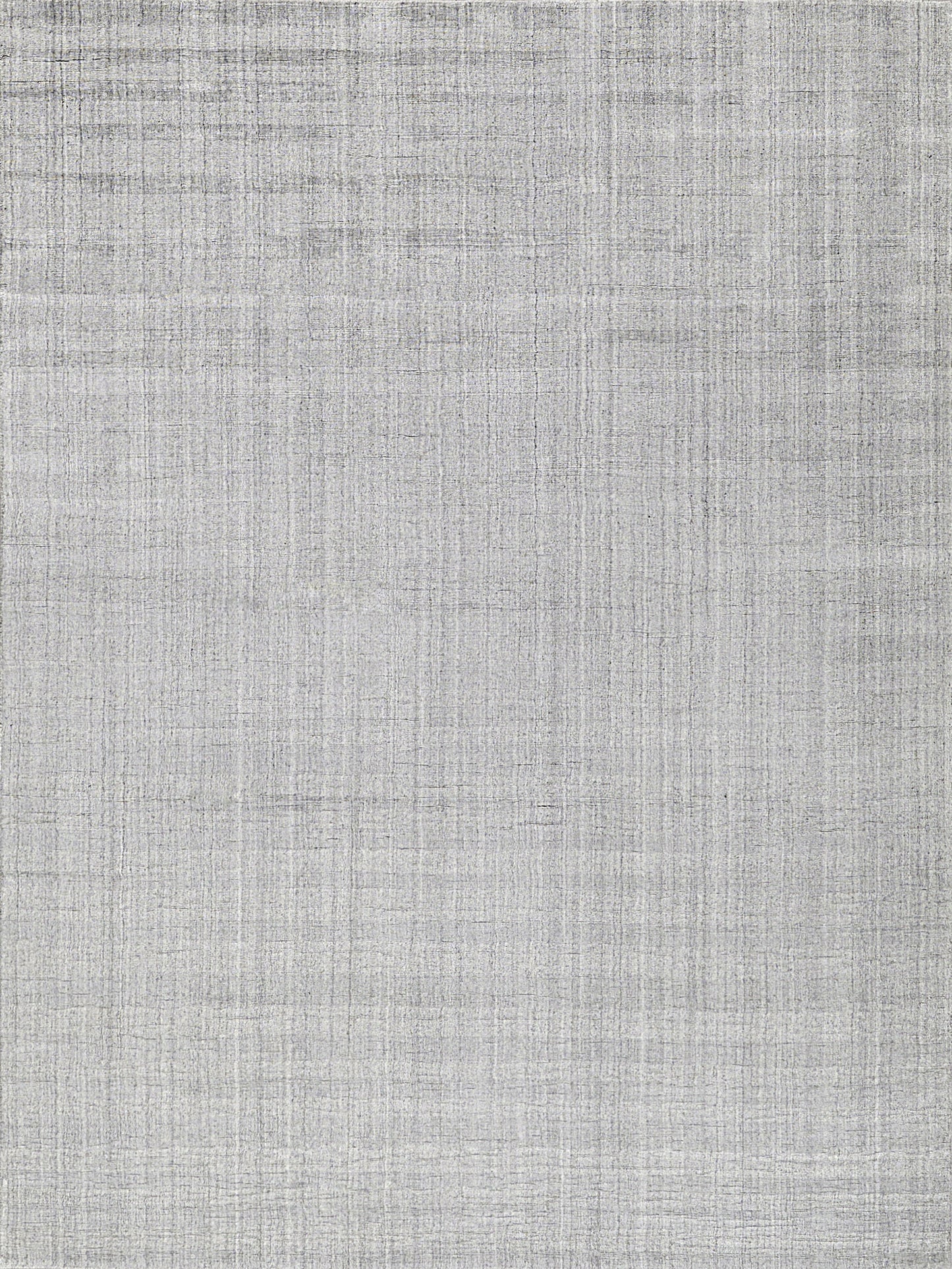 Gray linen-like woven rug texture with a subtle crosshatch pattern.