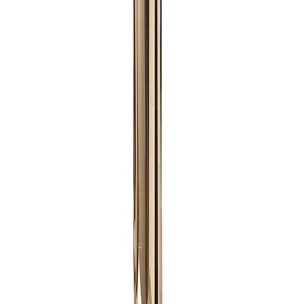 18" Gold Bedside Lamp With Novelty Shade