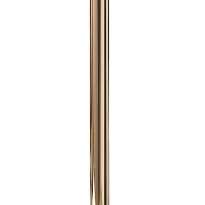 18" Gold Bedside Lamp With Novelty Shade