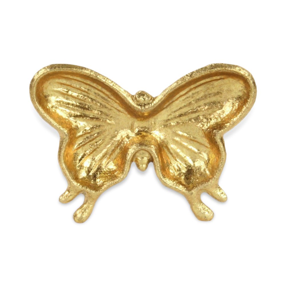 6" Gold Cast Iron Butterfly Handmade Trinket Tray