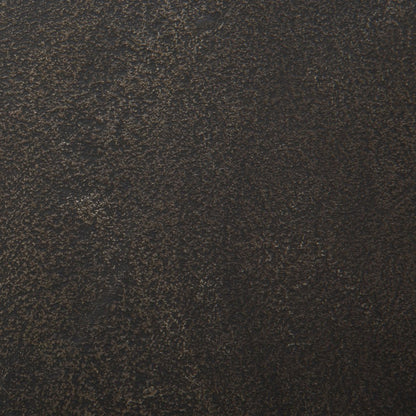 25" Bronze And White Aluminum Round Pedestal End Table