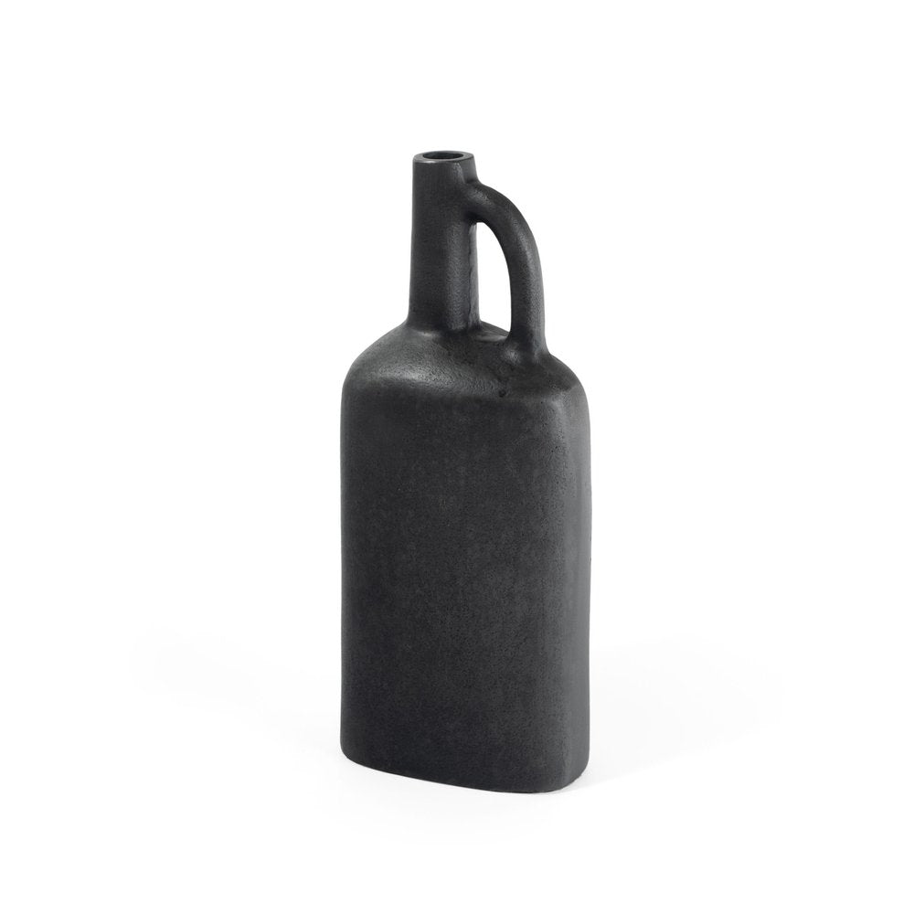 11" Gray Aluminum Jug Table Vase