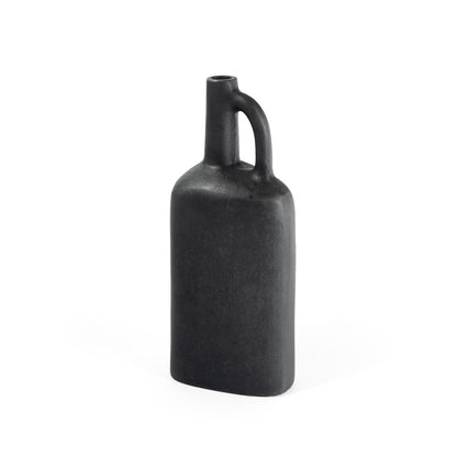 11" Gray Aluminum Jug Table Vase