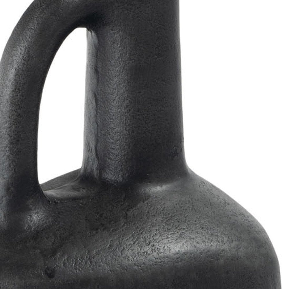 11" Gray Aluminum Jug Table Vase