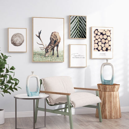 14" Aqua And White Ombre Ceramic Table Vase