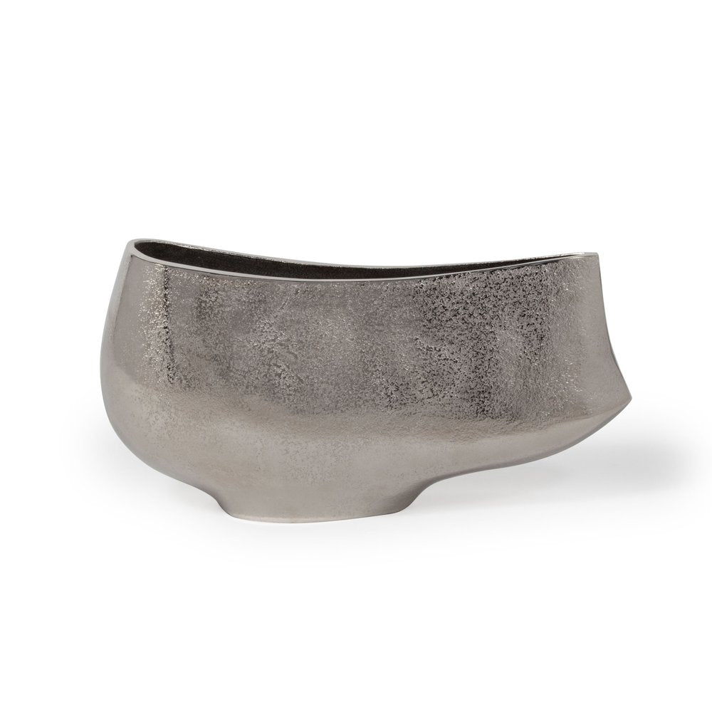 7" Nickel Aluminum Table Vase