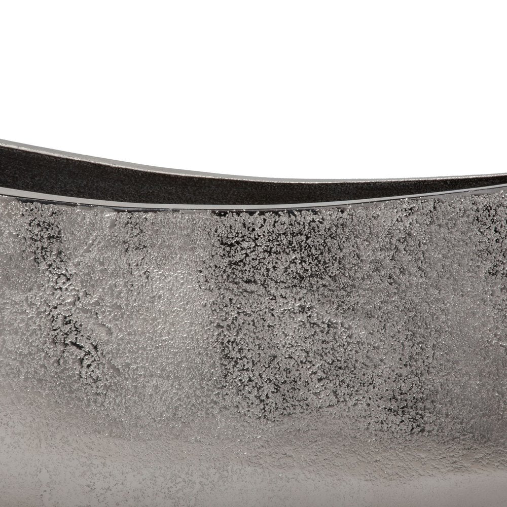 7" Nickel Aluminum Table Vase